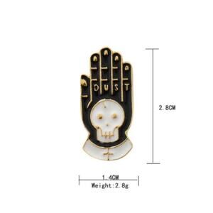 Dust Skeleton Hand Pin Brooch